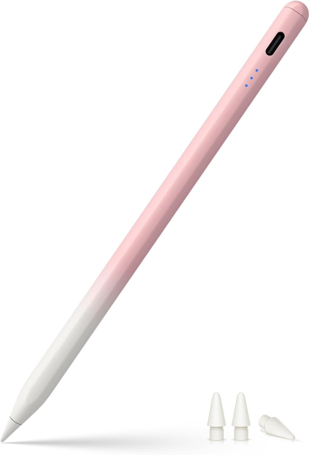 Stylus Pen for Ipad 2018-2025, USB-C Fast Charging Pencil, Pixel-Perfect Tilt Sensitivity for Ipad 11/10/9/8/7/6/A16, Ipad Mini 7/6/5, Ipad Air M3/M2 11"/13"/5/4/3, Ipad Pro M4 13"/12.9&Prime;/11&Prime; (Pink)