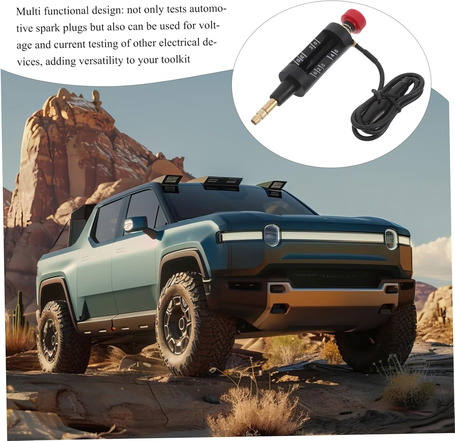 VINTORKY Engine Ignition Tester Pen Automotive Spark Plug Display Multi-Functional Tool image number 5