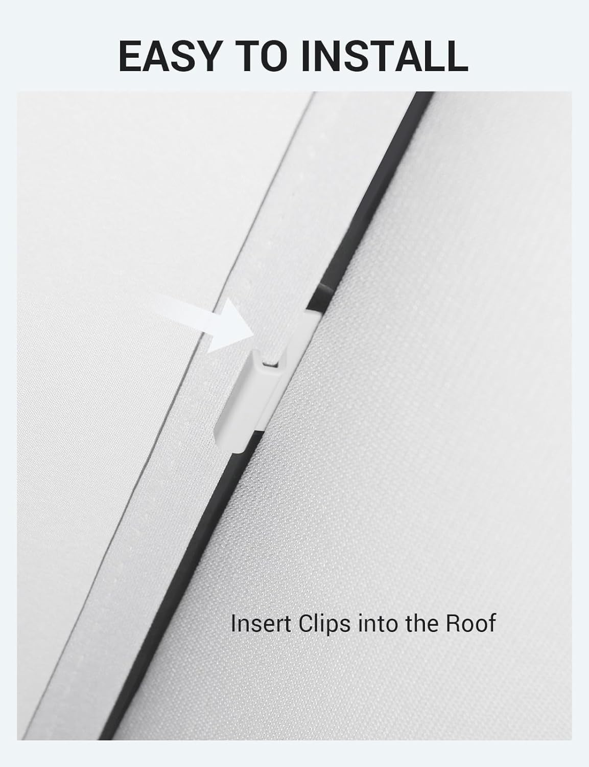 BASENOR Tesla Model 3 Sunshade Front & Rear Glass Roof Sun Shades with Skylight Reflective Covers Set of 4 Model 3 2017-2020 image number 6