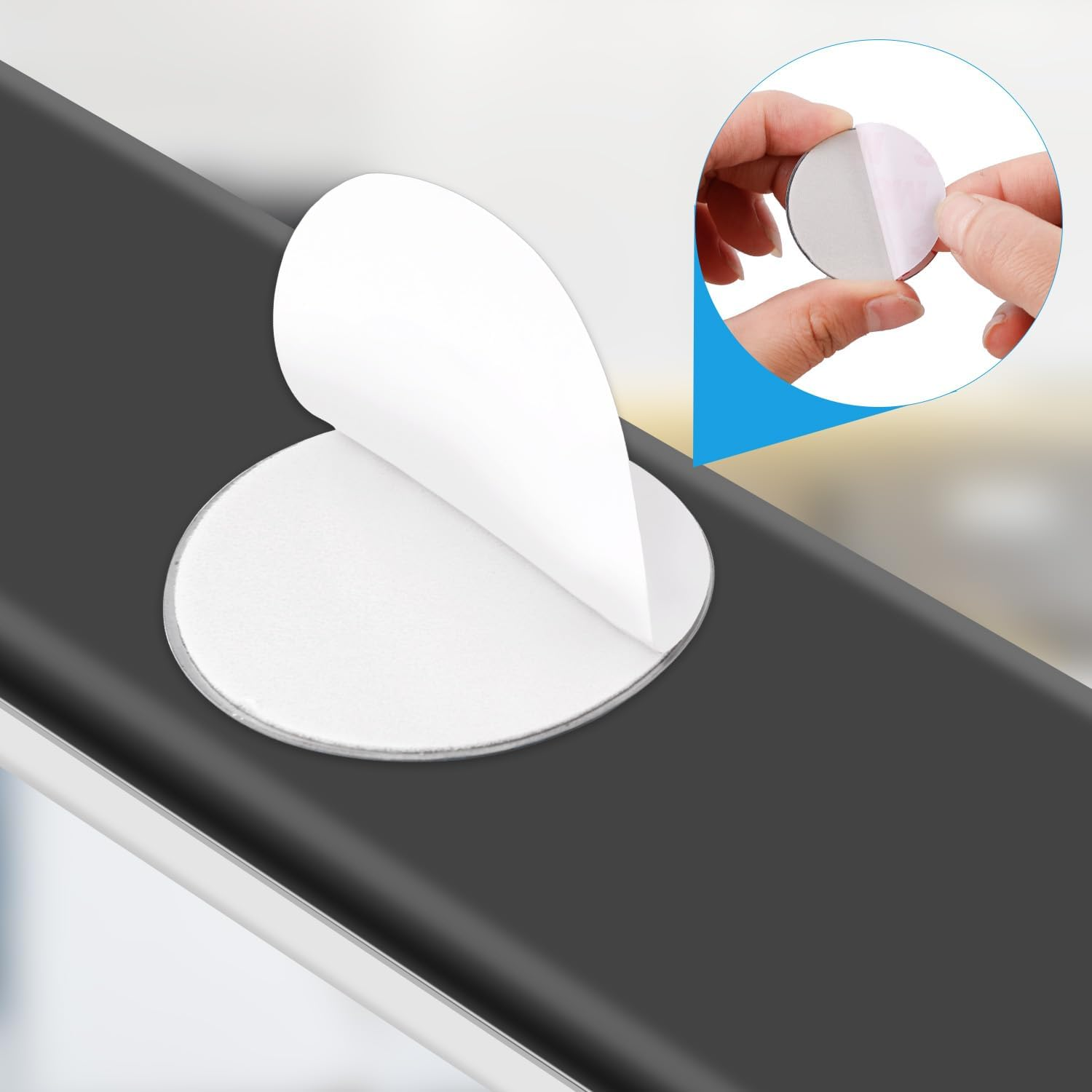 BOXOB 48Pcs under Cabinet Lights Magnetic Sticky, Metal Replacement Strips Pads with Self Adhesive Backing Practical Stickers Kitchen Accessories for Magnet LED & Counter Lights image number 5