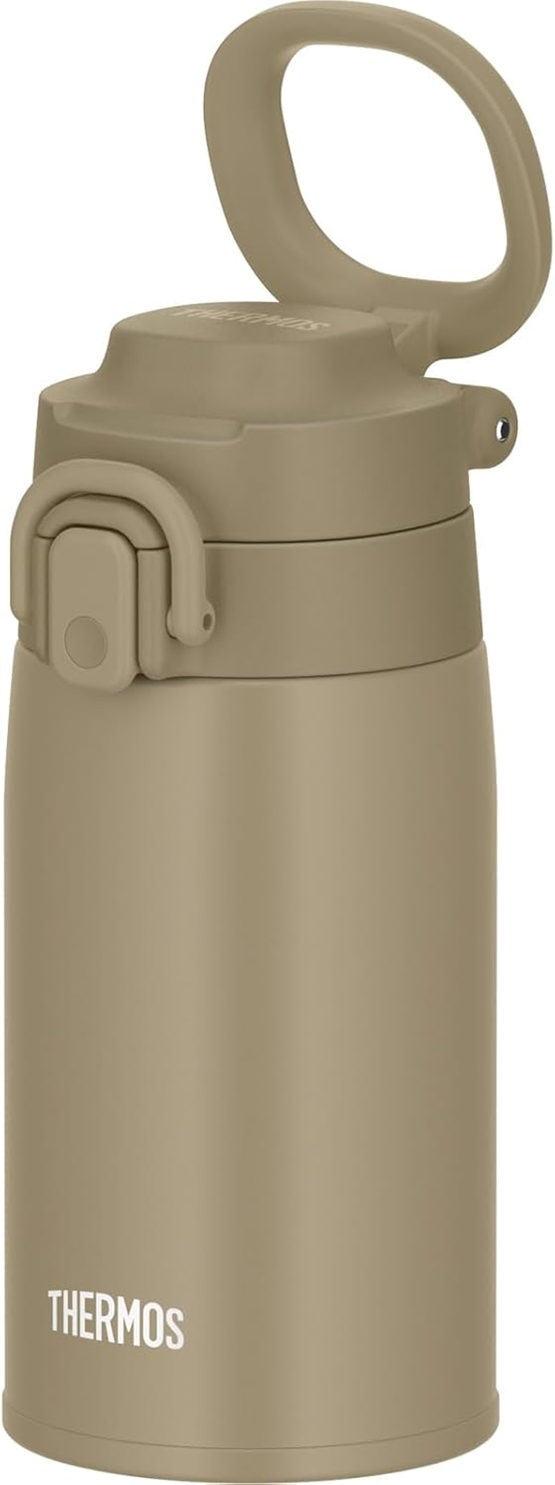 Thermos JOS-400 BE Vacuum Insulated Portable Mug with Carry Loop, 13.5 Fl Oz (400 Ml), Beige image number 4
