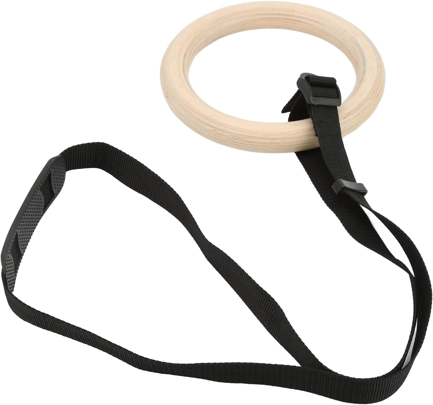 Gym Rings, Wooden 330Lbs Capacity Pull up Exercise Rings for Full Body Workout for Home image number 6