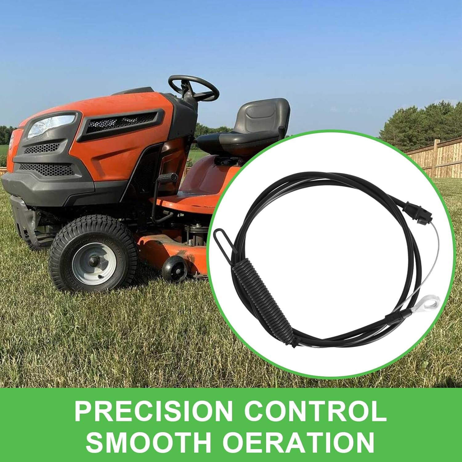 584243501 Clutch Cable for Compatible with Craftsman Poulan Husqvarna Lawn Tractor Blade Cable 917986340 image number 1