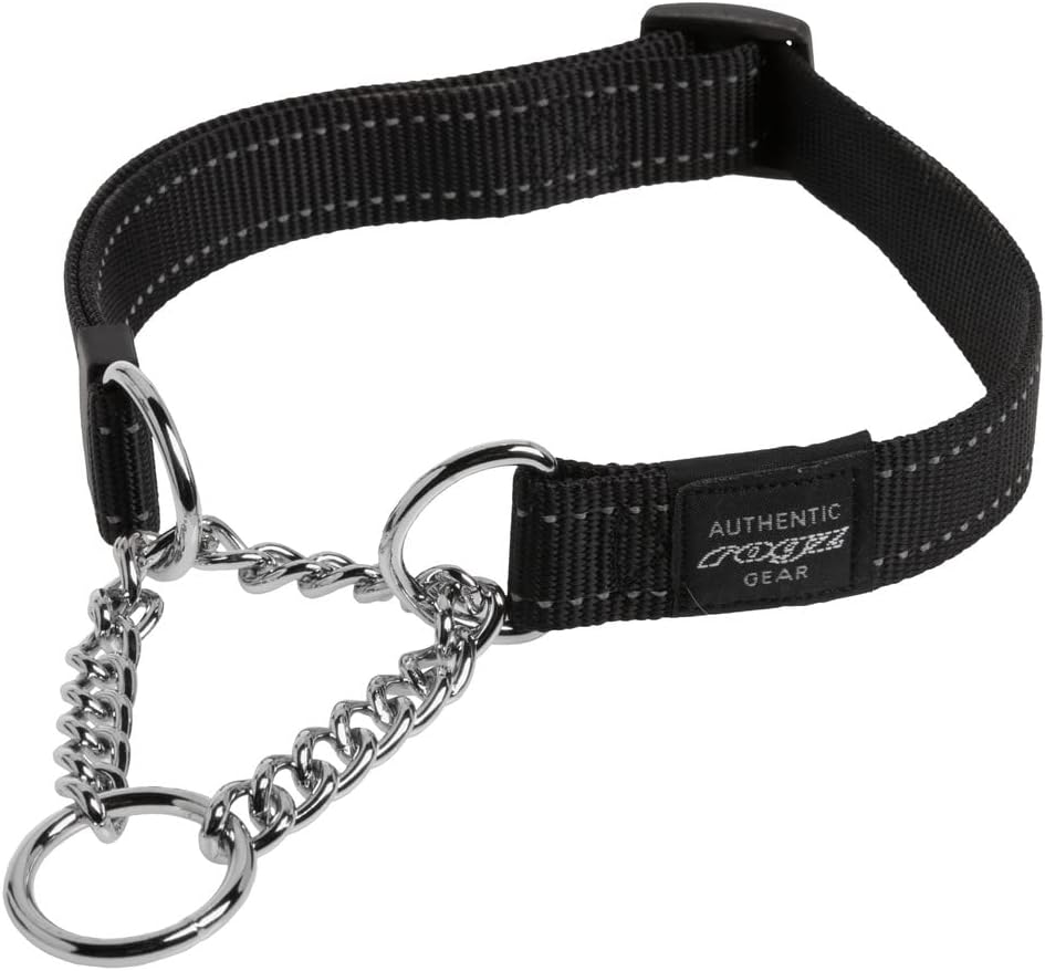 Rogz Obedience Dog Collar, Black, X-Large image number 4
