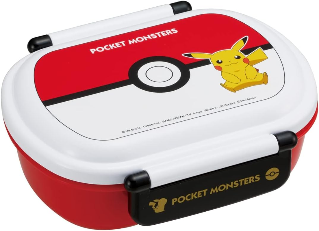 Skater RFC2S-A Food Container, Storage Container, Bento Box, Pokemon Pokeball, S/M 2 Pieces, Made in Japan