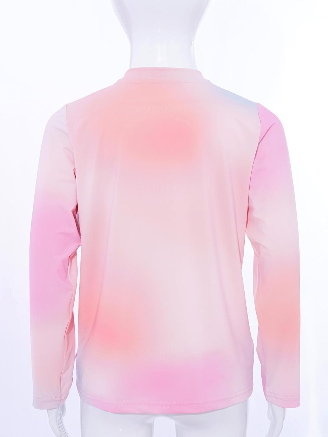 Sxiwei Kids Girls Gradient Tennis Golf T-Shirt Long Sleeve Quick-Dry Moisture-Wicking Lightweight Sports Tops image number 1