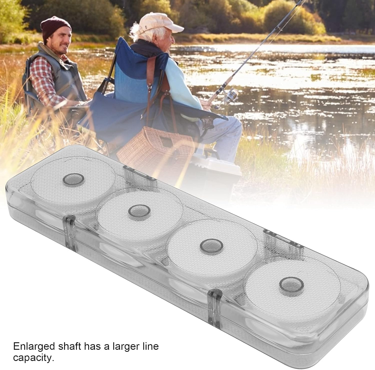 Foam Fishing Line Keeper, EVA Holder 8Pcs Fishing Line Storage Fishing Line Spool Organizer Accessories Plastic Lure Rig for Outdoor Fishing. image number 3