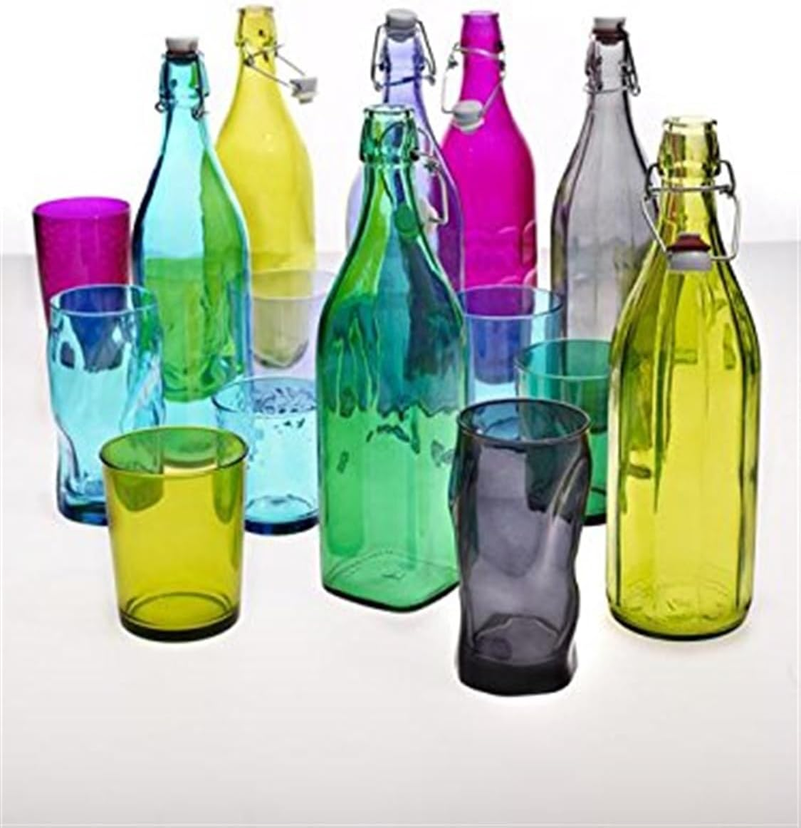 Bormioli Rocco Giara Bottle, 33.75-Ounce, Blue image number 1