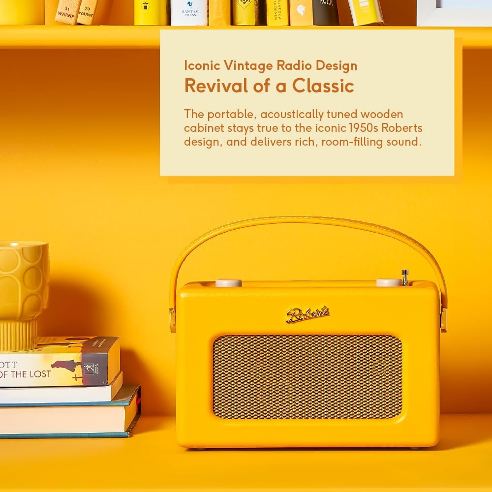 Roberts Revival Istream 3 DAB+/FM Internet Smart Radio with Bluetooth - Sunburst Yelllow - Sunburst Yellow image number 5