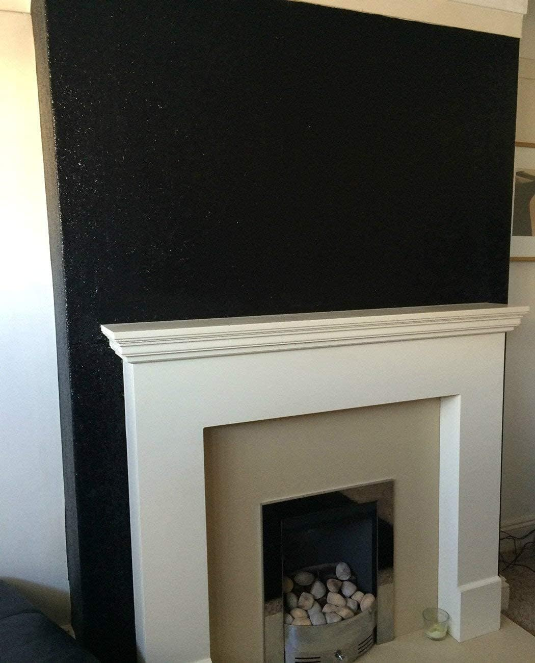 DHHOUSE Self Adhesive Black Chunky Glitter Wallpaper, Sparkle Glitter Wallpaper for Wall (17.4In X 16.4Ft, Black) image number 6