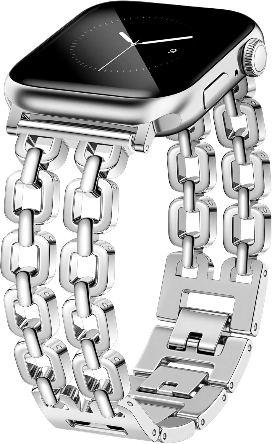 Gold- Und Silber-Armb&auml;nder F&uuml;r Damen, Kompatibel Mit Apple Watch 38/40/41/42/44/46/49Mm. Verstellbares Metallarmband, Schickes, H&uuml;bsches Kettenarmband F&uuml;r Die Iwatch Series 11/10/9/8/7/6/5/4/SE/3/2/1