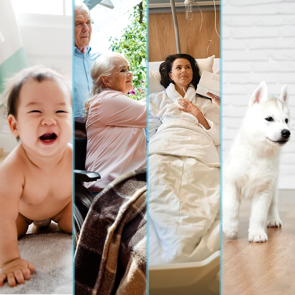 Rekibaby Disposable Changing Mats for Baby,45Cm X 33Cm Pack of 100, Waterproof Diaper Change Pad Thick Strong Absorption Underpads Bed Table Protector Pad, 1.8Kg image number 1