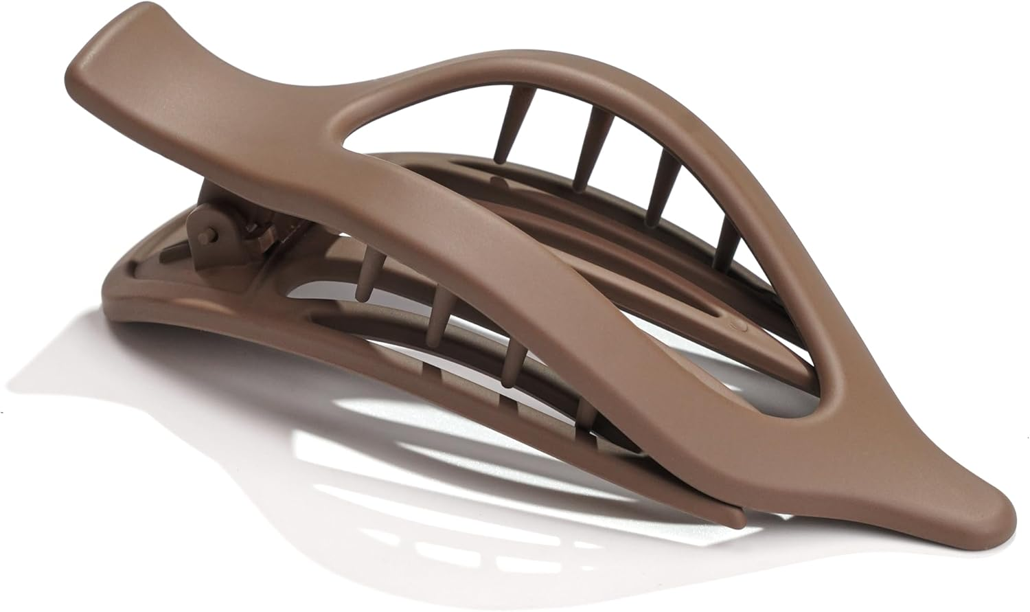 JOYOYO 4 Pcs Hair Claw Clips Flat Claw Clips for Women and Girls, Lightweight Non-Slip with Comb Teeth Strong Hold Large Size 4.5 Inch image number 3