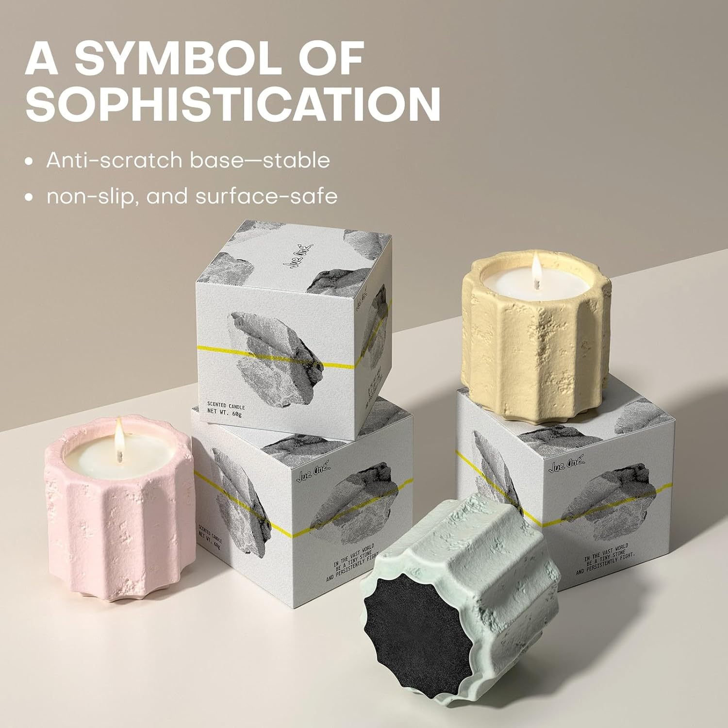 Scented Candles Set for Home, 6 Pack Natural Soy Wax Candle Gift Set, Non-Toxic Cement Jar Candles, Luxury Aromatherapy for Stress Relief, Highly Scented image number 6