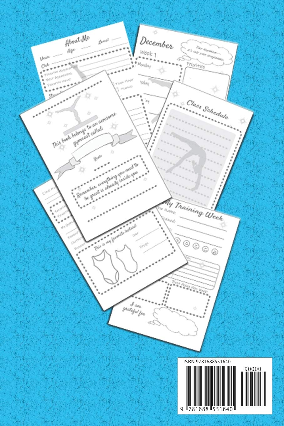 I Gymnastics Training Log & Journal: Awesome Gymnastics Gift for Girl Gymnasts- Perfect for Meets, Tracking Training & Diary! image number 1