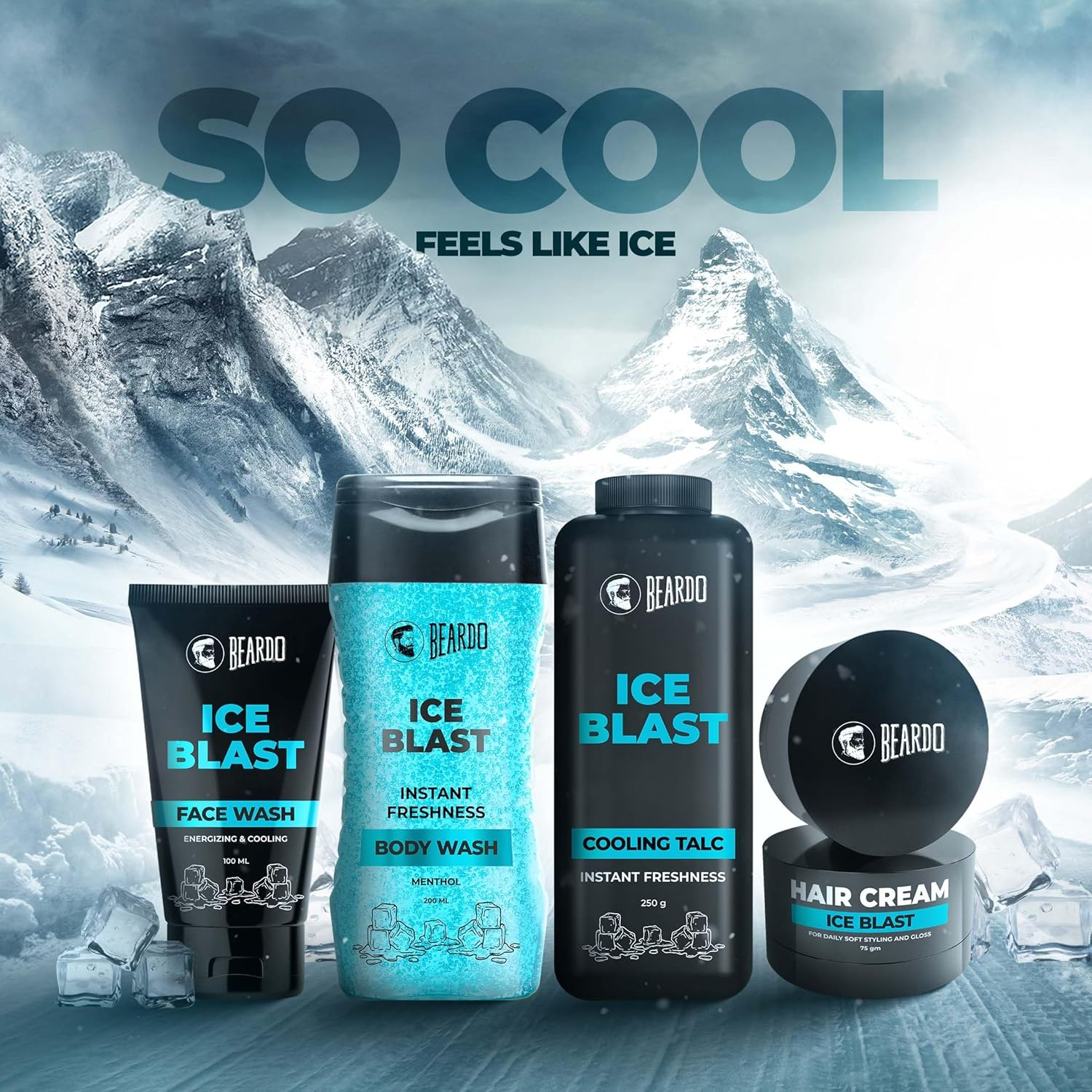Beardo Ice Blast Body Wash for Men 200Ml | Menthol Cooling Bodywash for Men