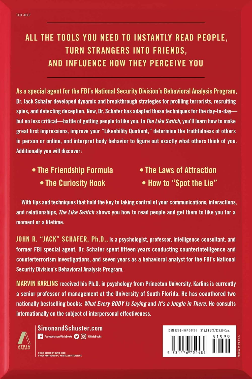 The like Switch: an Ex-Fbi Agent'S Guide to Influencing, Attracting, and Winning People Over: Volume 1