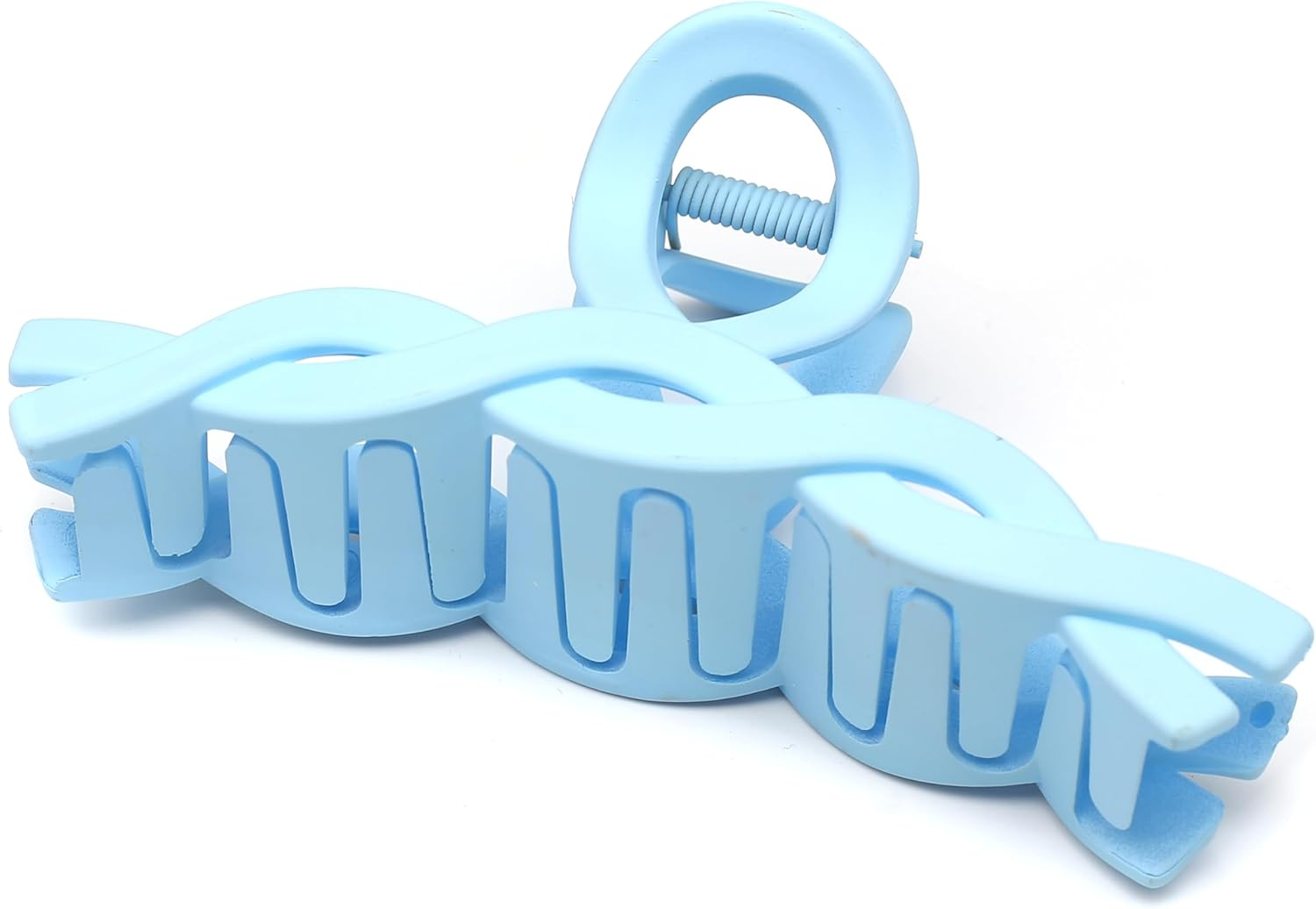 Large Cross Matt Hair Clip Beautiful Women'S Hair Clip Headpiece Elegant Hair Accessory 1 Piece (11.5 Cm X 6 Cm, Blue)