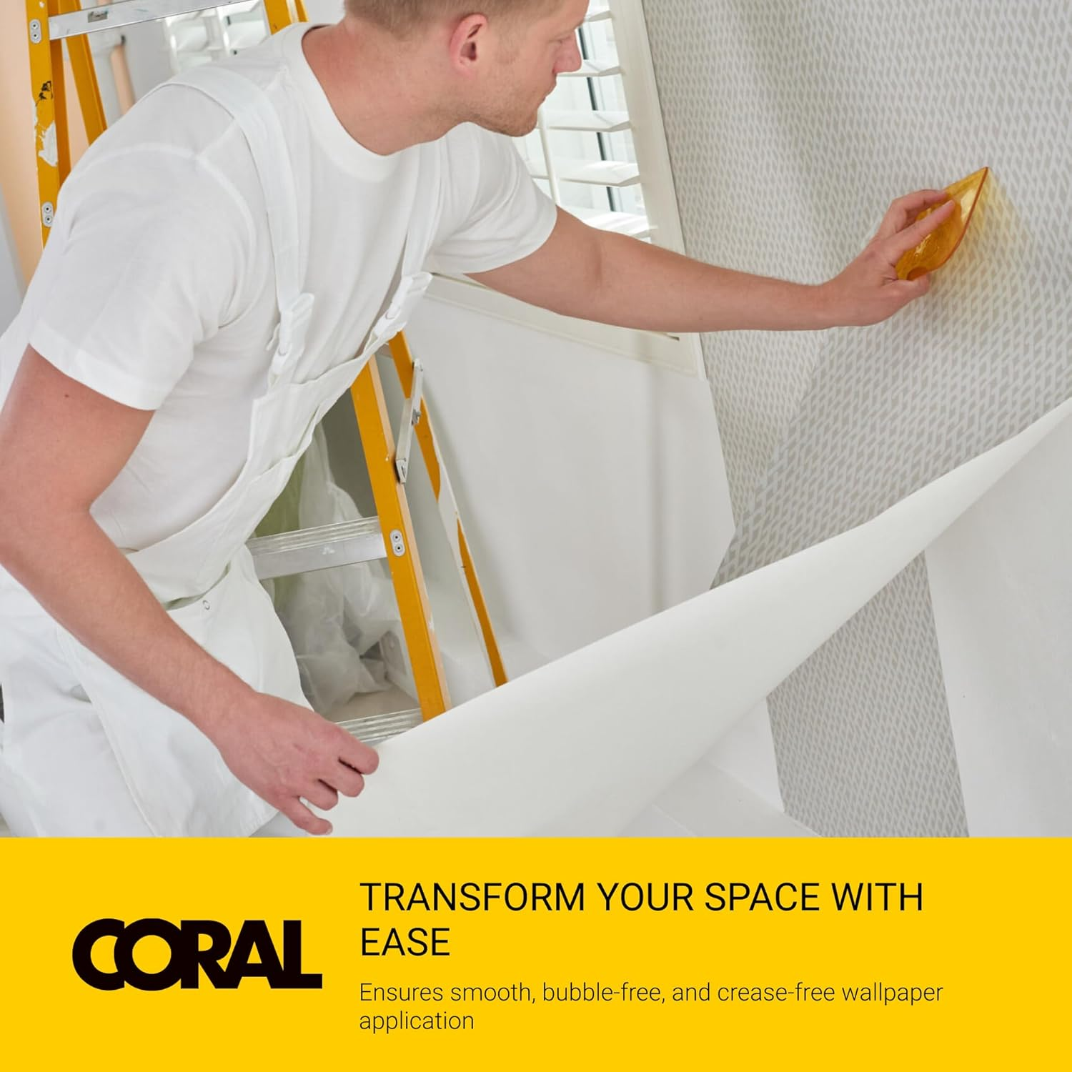 Coral 69500 Paperwiz 3-In-1 Wallpaper Tool, the Original, Yellow image number 3