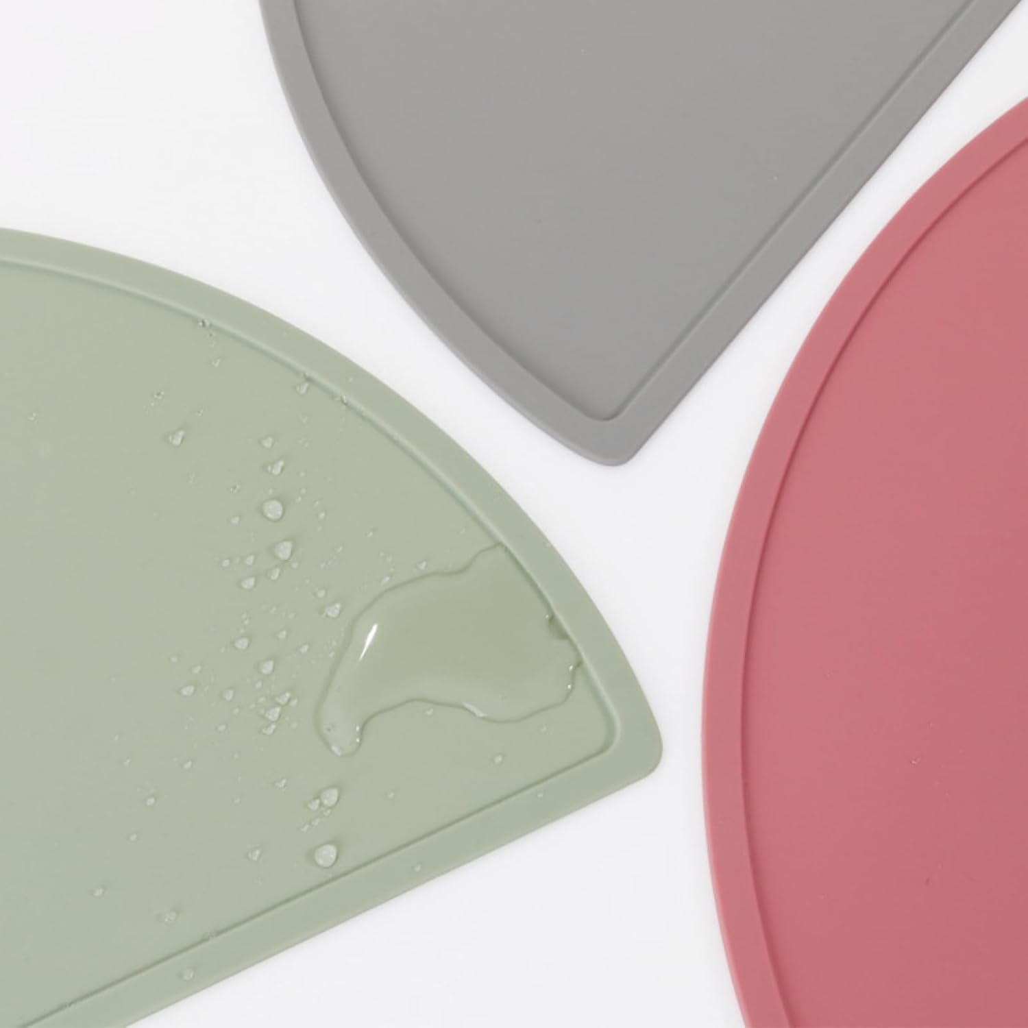 Silicone Baby Placemat, Dishwasher Safe, Safe Silicone, Child-Friendly, Waterproof, Oil-Resistant, Anti-Slip, Heat Insulating, Multi-Purpose for Pet, Dining, Nail Art & Painting (Yellow) - Pink image number 3