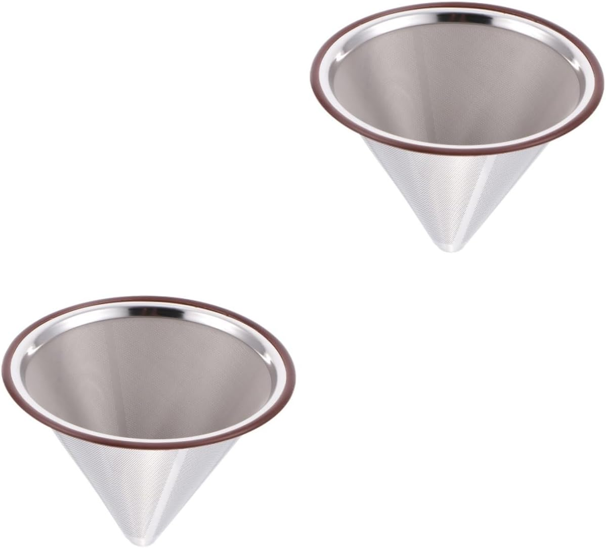 ARTIBETTER 2Pcs Stainless Steel Dripper Handheld Filter Cup for Tea Slag for Coffee Accessories and Espresso Brewing