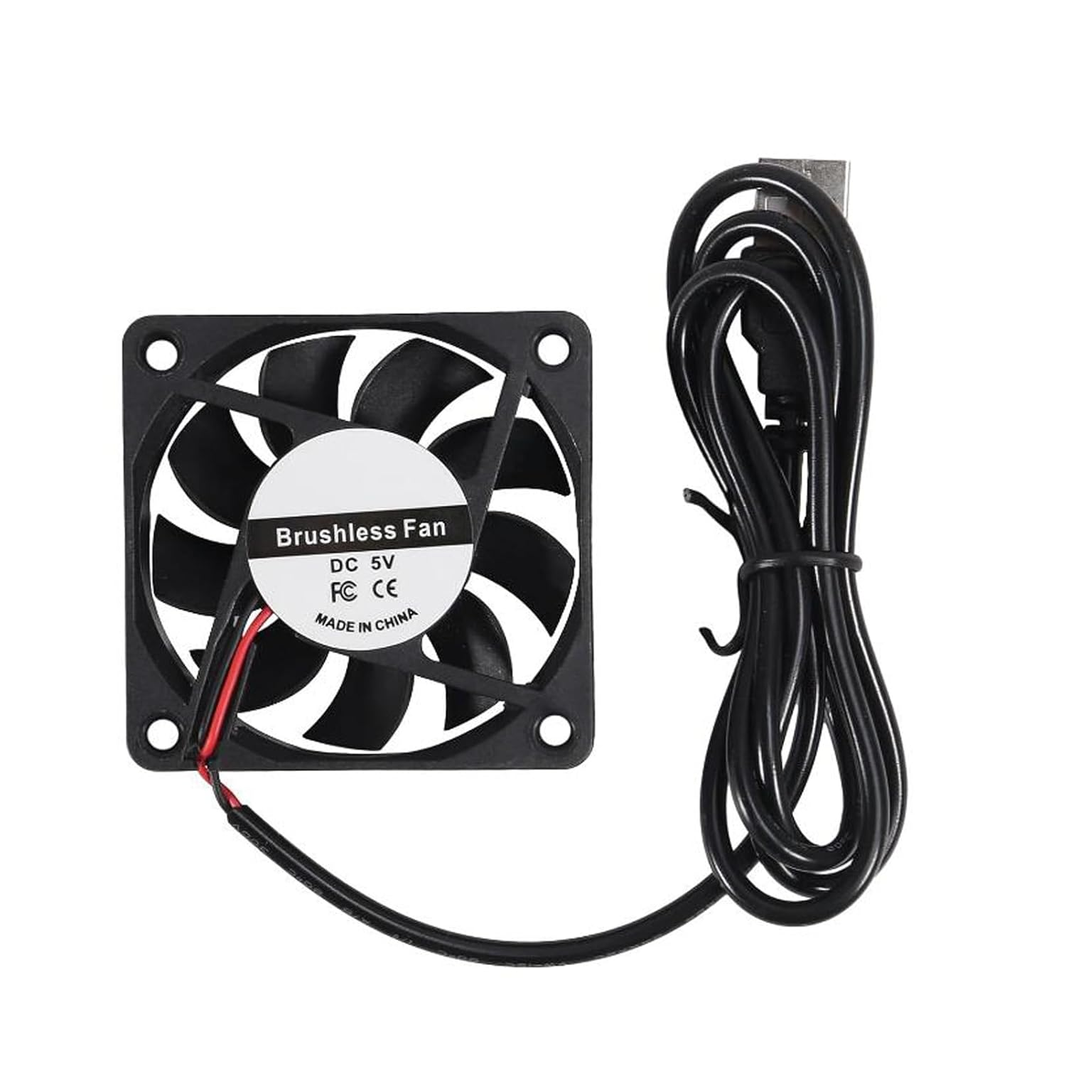 DIANN 2Pcs 6015 Fan 5V 60X60X15Mm Brushless Computer CPU Heat Sink Cooling Cooler Fan 60Mm X 15Mm USB Fan for DIY PC Case Fan image number 2