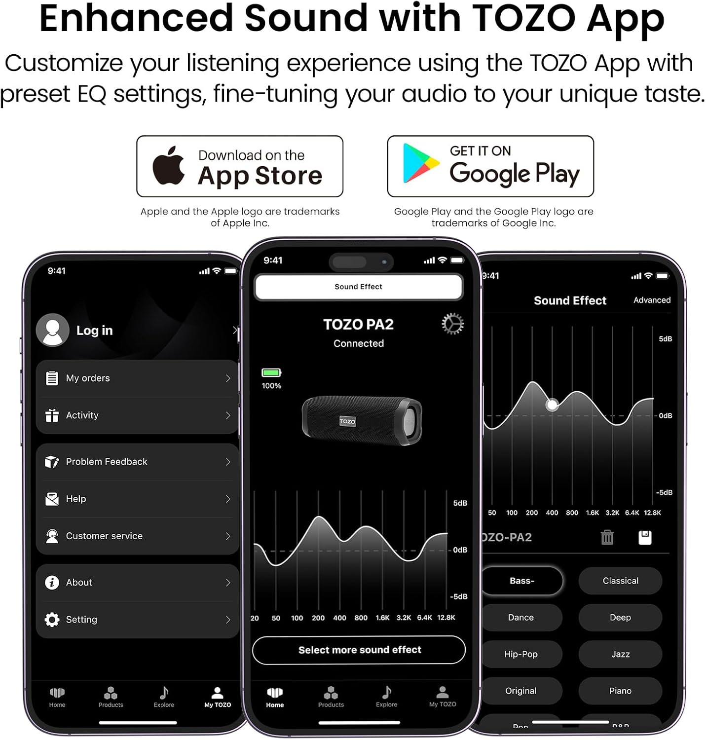 TOZO PA2 Bluetooth Speaker with Three EQ Modes, 25H Playback, Supported Calls, Waterproof Portable Wireless Speaker with Dual Dynamic Coil Drivers Stereo Sound Perfect for Home and Outdoors Red