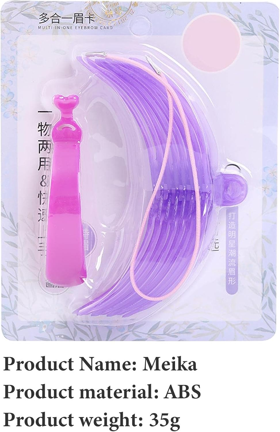 Eyebrow Stencils Reusable,8 Styles Waterproof Eyebrow Grooming Kit with Strap - Eyebrow Template with Handle for Beginners, Washable Brow Stencil Kit Strop-Au image number 5