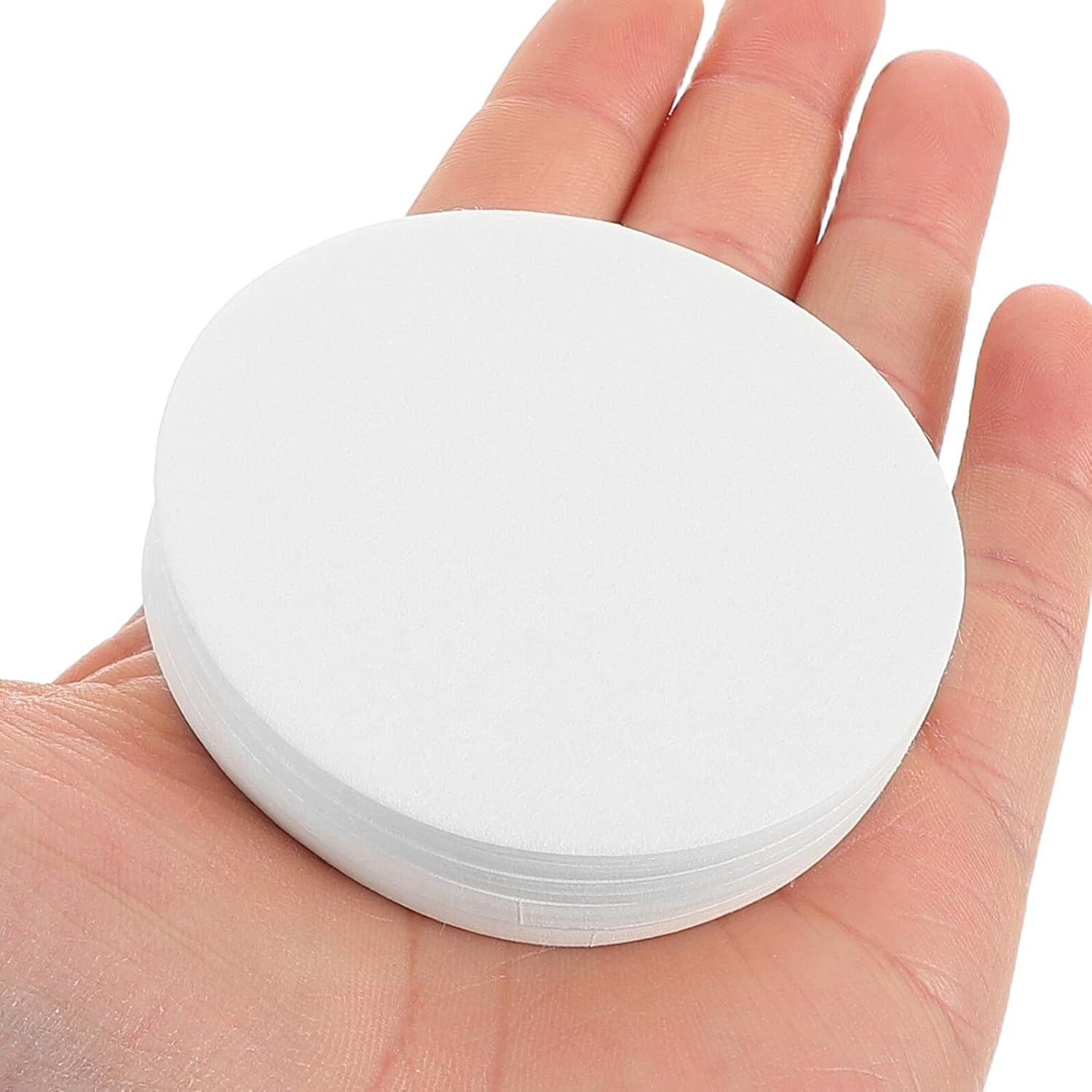 PENIKOKO 600Pcs 64Mm Disposable Coffee Drip Filter Paper for Espresso Machines round White Coffee Filter Papers for Home and Office Brewing Compatible with Small Pots image number 4