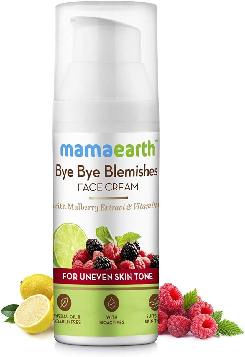 Mamaearth Bye Bye Blemishes Face Cream, for Pigmentation & Blemish Removal, with Mulberry Extract & Vitamin C - 30Ml image number 4