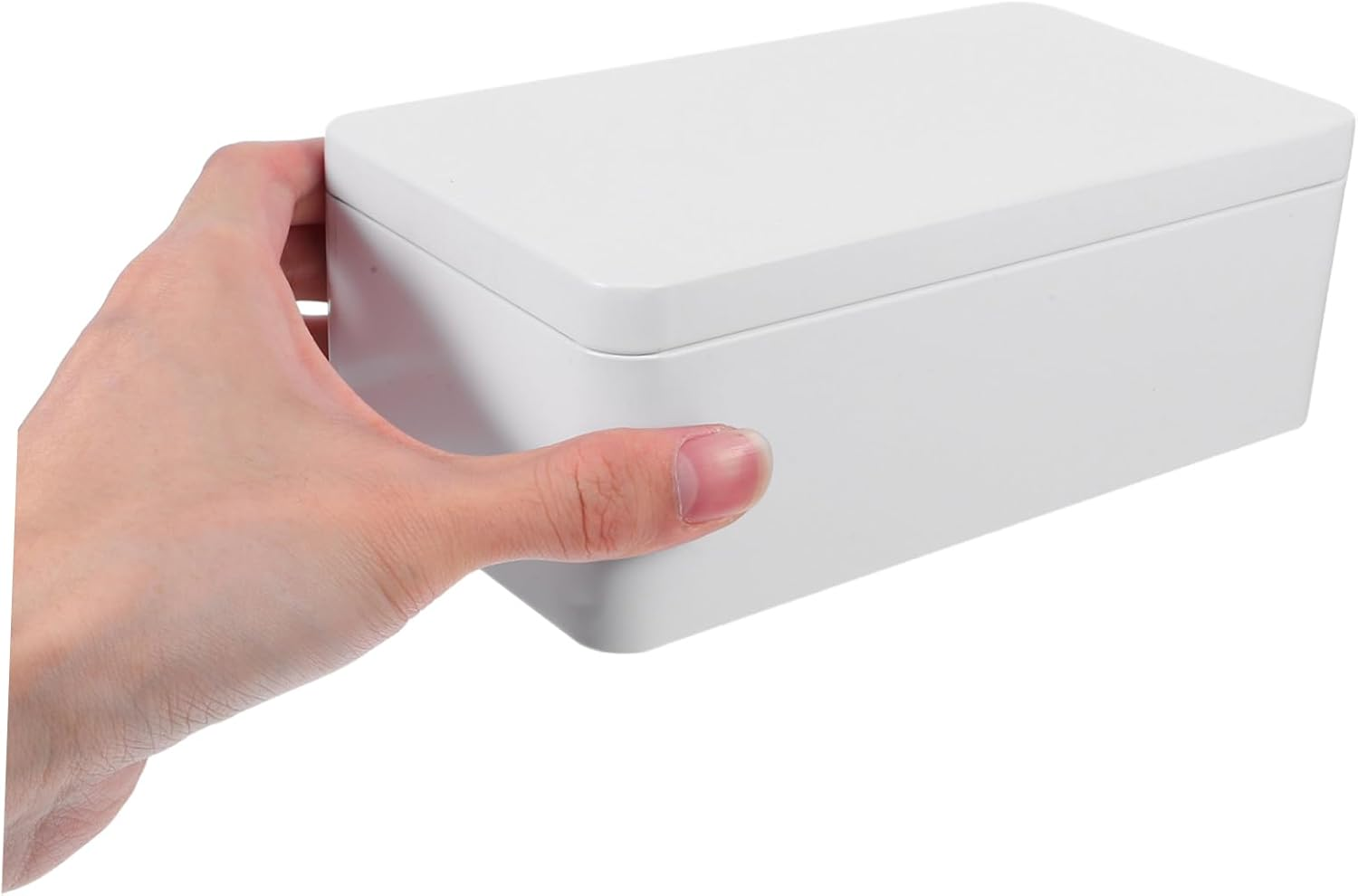 Mobestech 2Pcs Versatile Metal Storage Box: Multi-Use Small Metal Container Box for Candy/Wedding Souvenirs and Cash - Sturdy Tinplate Construction Lid