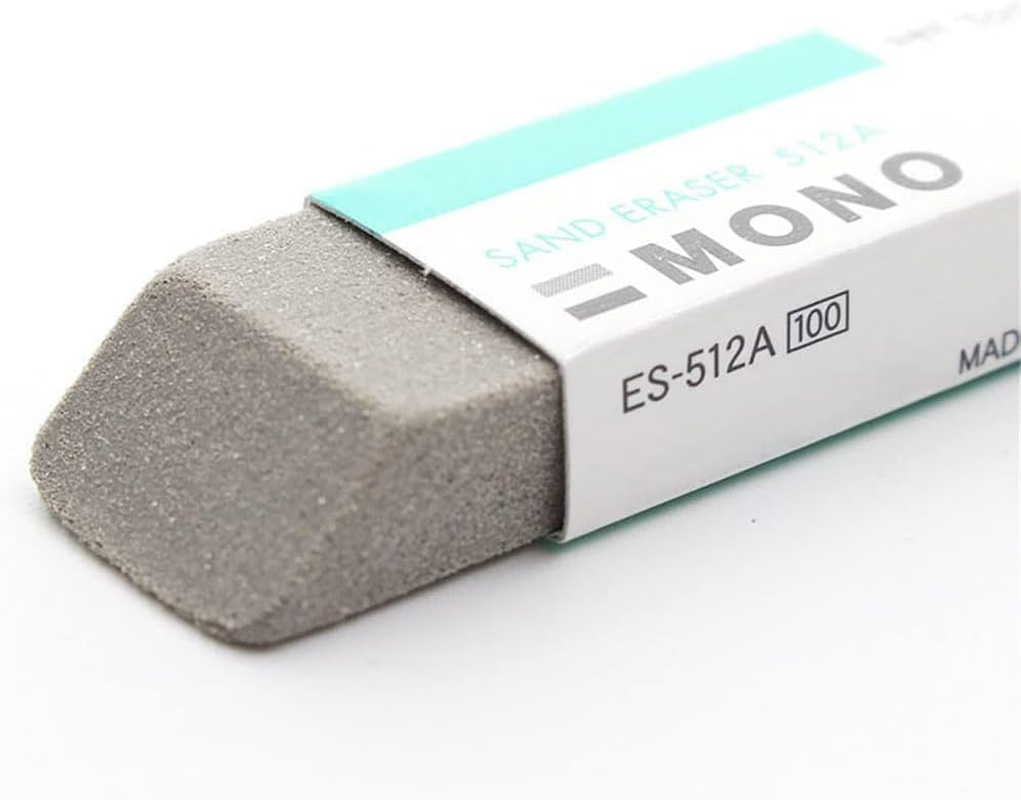 2 Pcs Natural Rubber Eraser Ink Eraser Sand Rubber Fountain Pen Rubber No.Es512A Supplies Deft Design image number 1