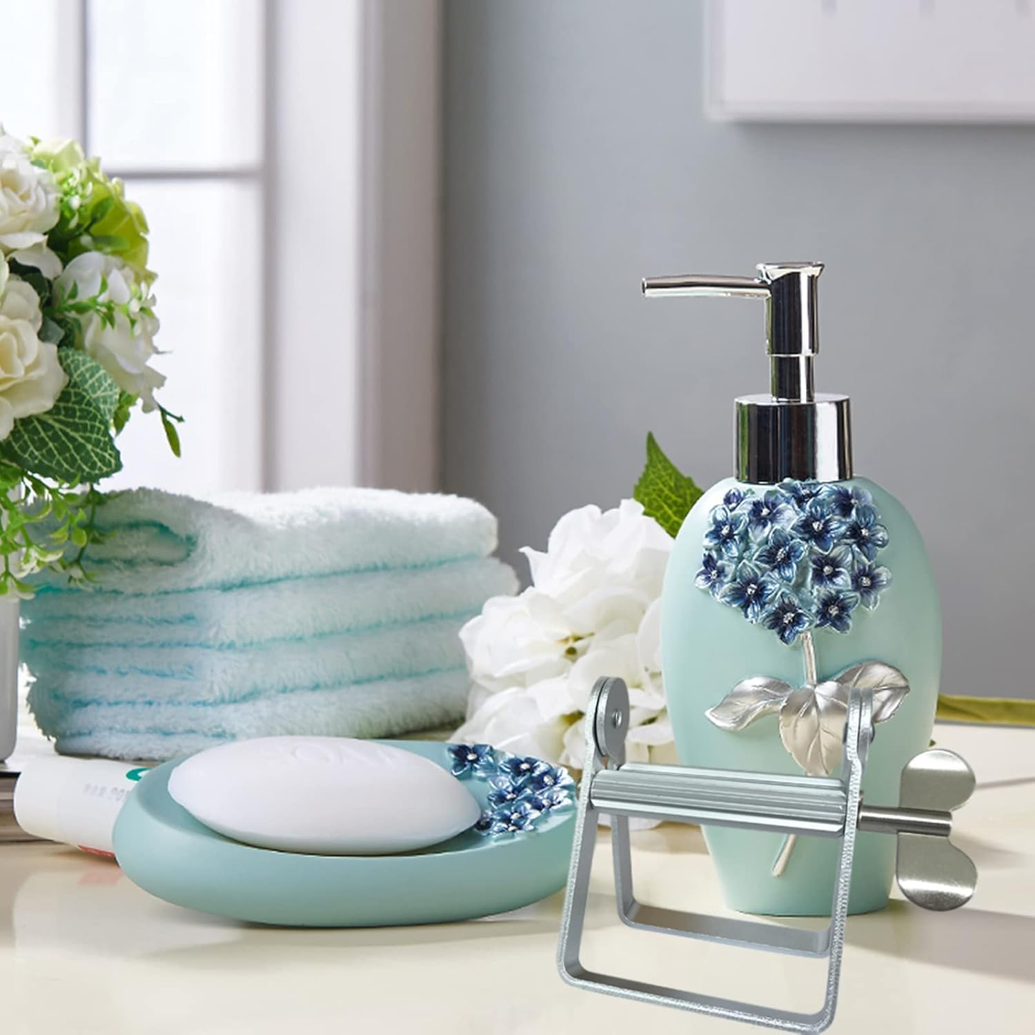 Metal Toothpaste Squeezer, Toothpaste Tube Roller Squeezer Tool for Easy Dispensing