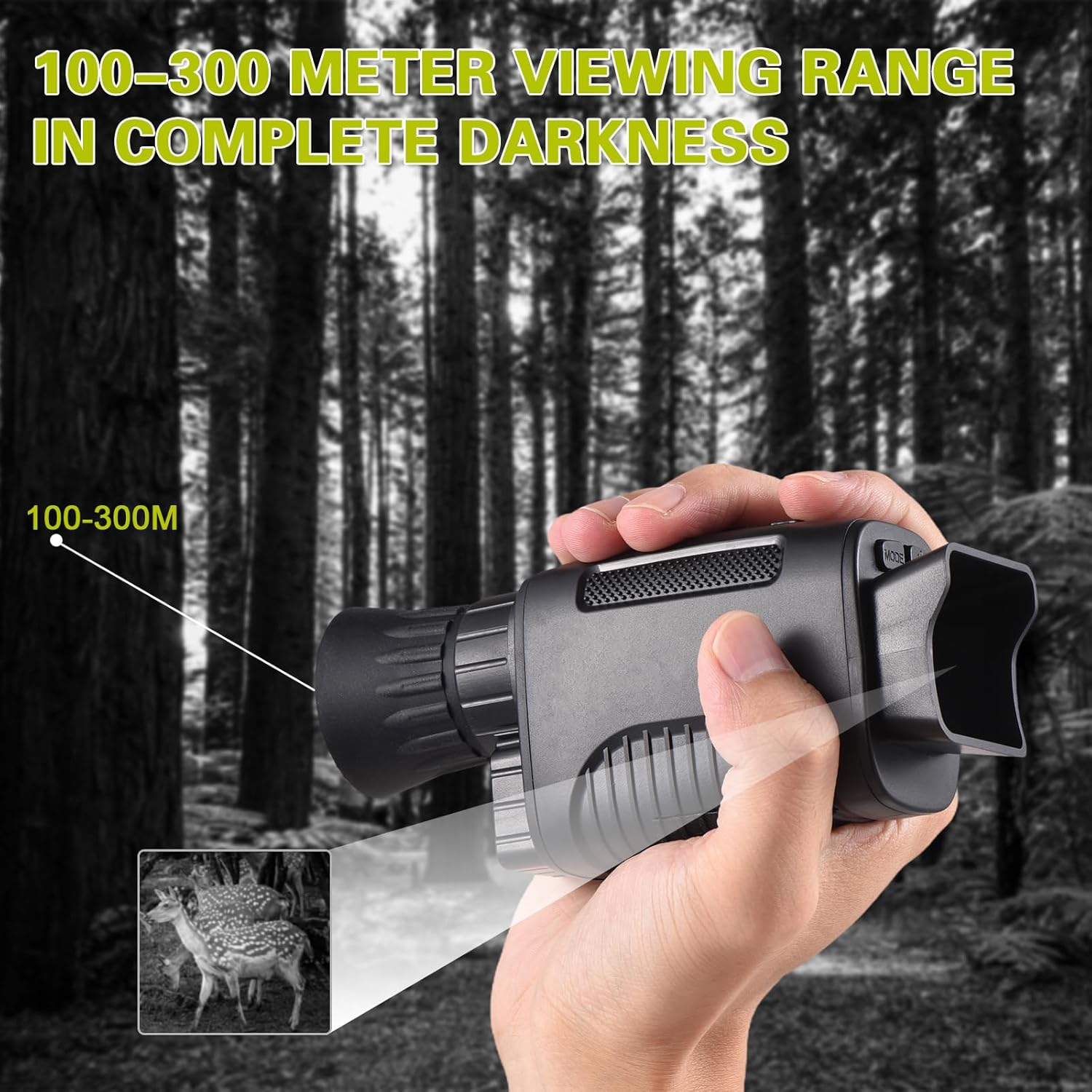 MEFESE Digital Night Vision Monocular 24MP 1080P Infrared Night Vision Goggles for Camping Traveling image number 5