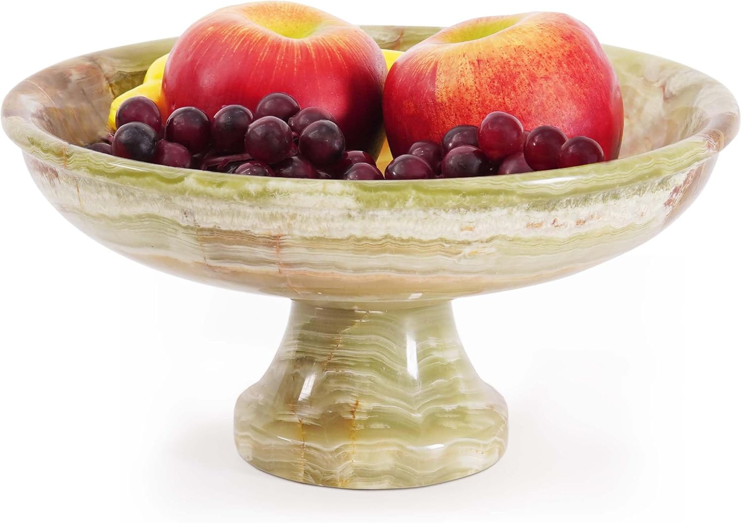 Radicaln Marble Fruit Bowl Black 10" Inches Handmade Fruit Bowl for Kitchen D&eacute;cor Fruits Holder for Dining Table Ideal Fruit Dishes