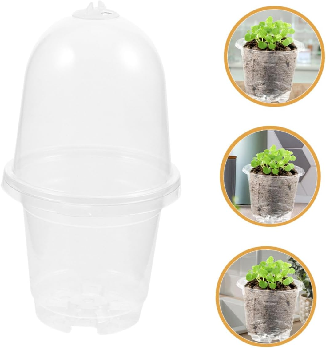 GAROZATION 10Sets Plant Pots Insulated Nursery Pots Drainage Seedling for Outdoor Flower for Garden Supply image number 6