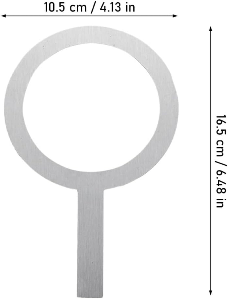 DOITOOL 4Pcs Stainless Steel Milk Tea Baking Cup Rings 98Mm Diameter with Handle, Anti-Scald Protective Rim Gaskets for Coffee and Dessert Cups, Multipurpose Baking Accessories for Home image number 4