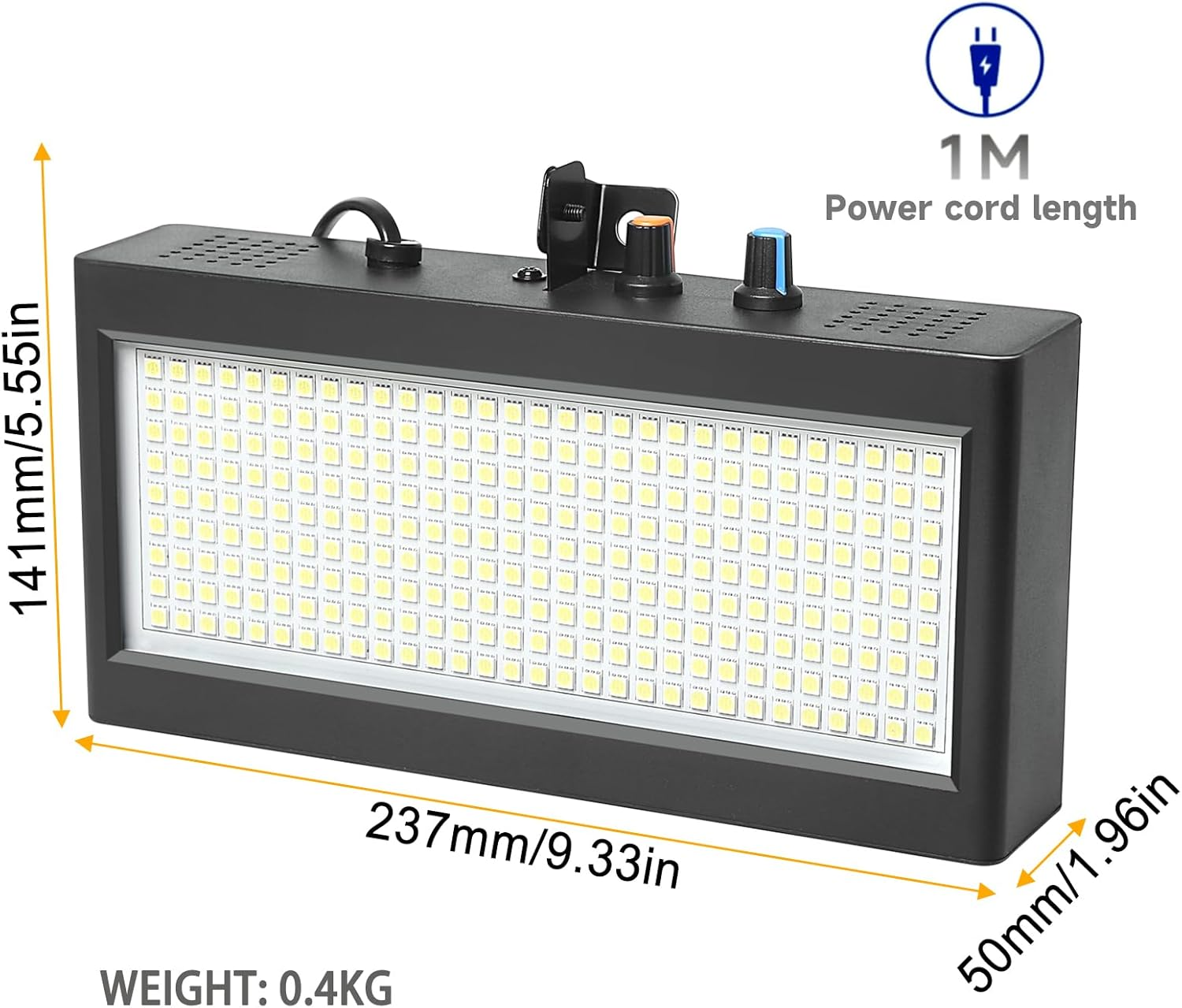Led Strobe Light,270Pcs White Led Flashing Light,Flashbulb,Stroboflash,Stroboscopic,Black Body, Use for Disco, Ballroom, KTV, Bar,Club, Party, Wedding image number 2