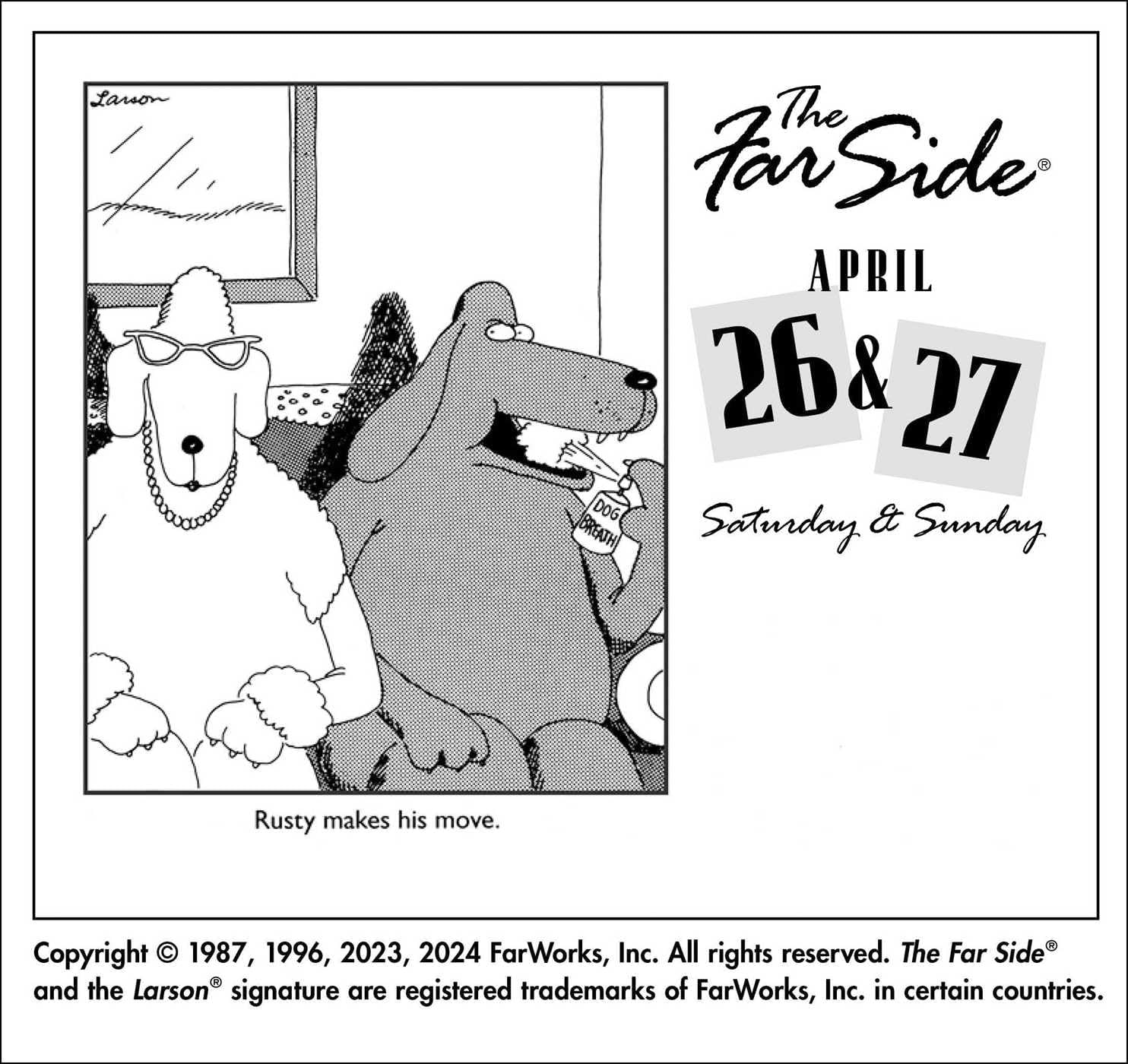 The Far Side(R) 2025 Off-The-Wall Day-To-Day Calendar image number 1