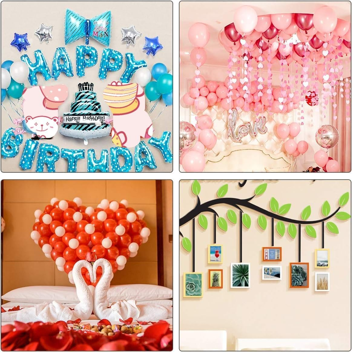 1000Pcs Glue Point Clear Balloon Glue Removable Adhesive Dots Double Sided Dots of Glue Tape for Balloons Craft Glue Points Dots Sticky Dots or Wedding Decoration