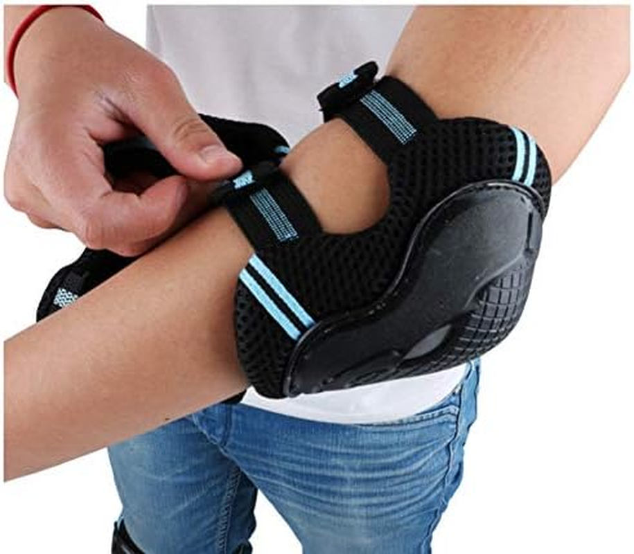 6 Pcs Skating Protection Equipment Set Elbow Pads Bike Skate Knee Pad Adults Kid Skate Gear 3 Pack Protective Gear image number 1