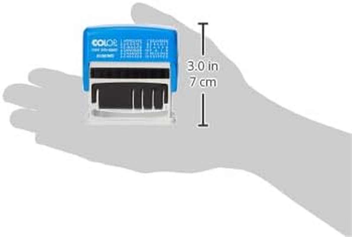 Colop S120/WD Dial-A-Phrase-Dater Stamp Self-Inking 12 Phrases Imprint 43X4Mm Red/Blue Ref 14531000 image number 4