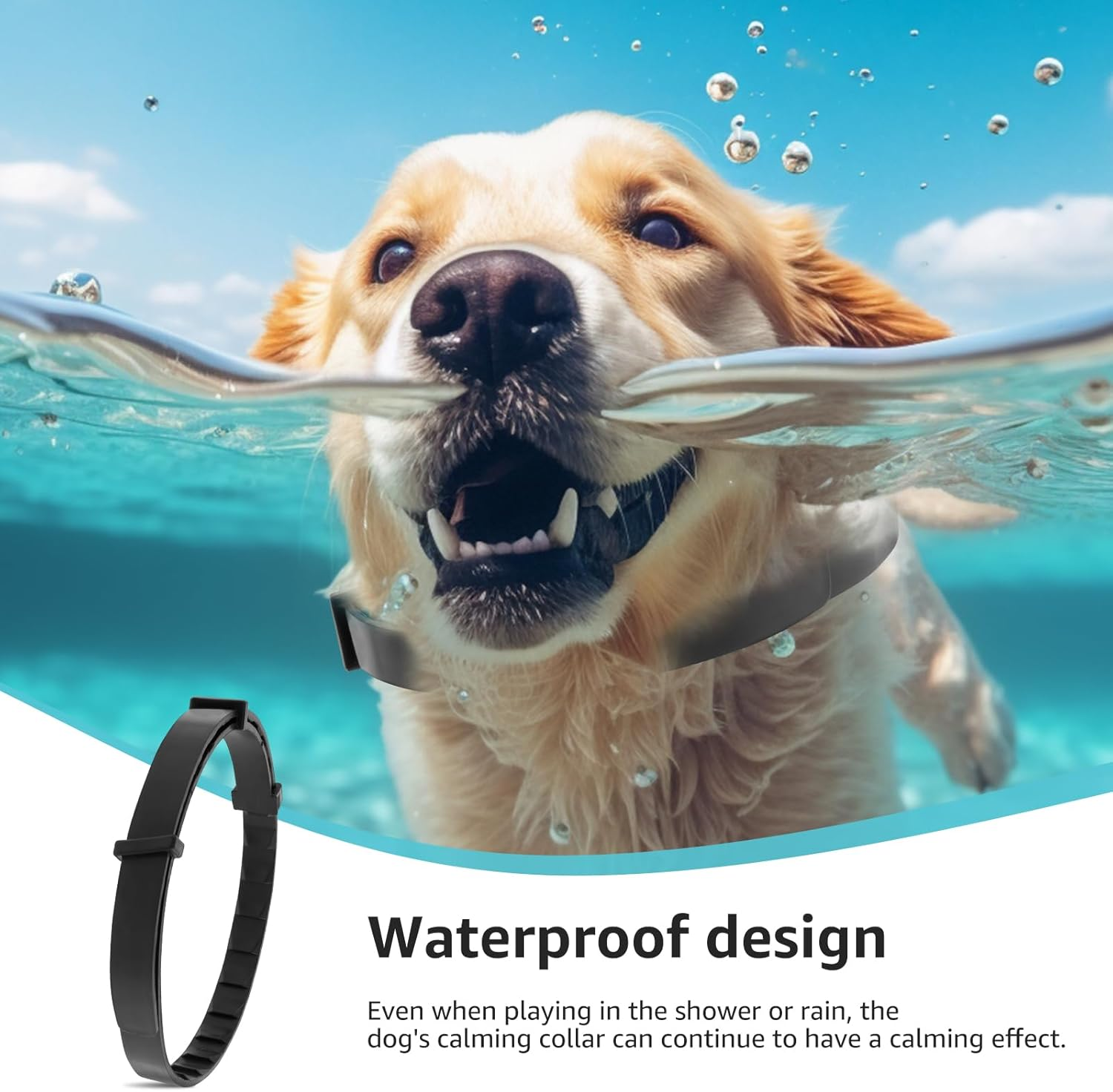 Calming Collar for Dogs,4 Packs Dog Pheromone Calm Collars,Relief Anxiety Stress Separation Lasts 60 Days,Relieve Bad Behavior,25 Inches Size Flexible Adjustable for All Small Medium and Large Dog (A)