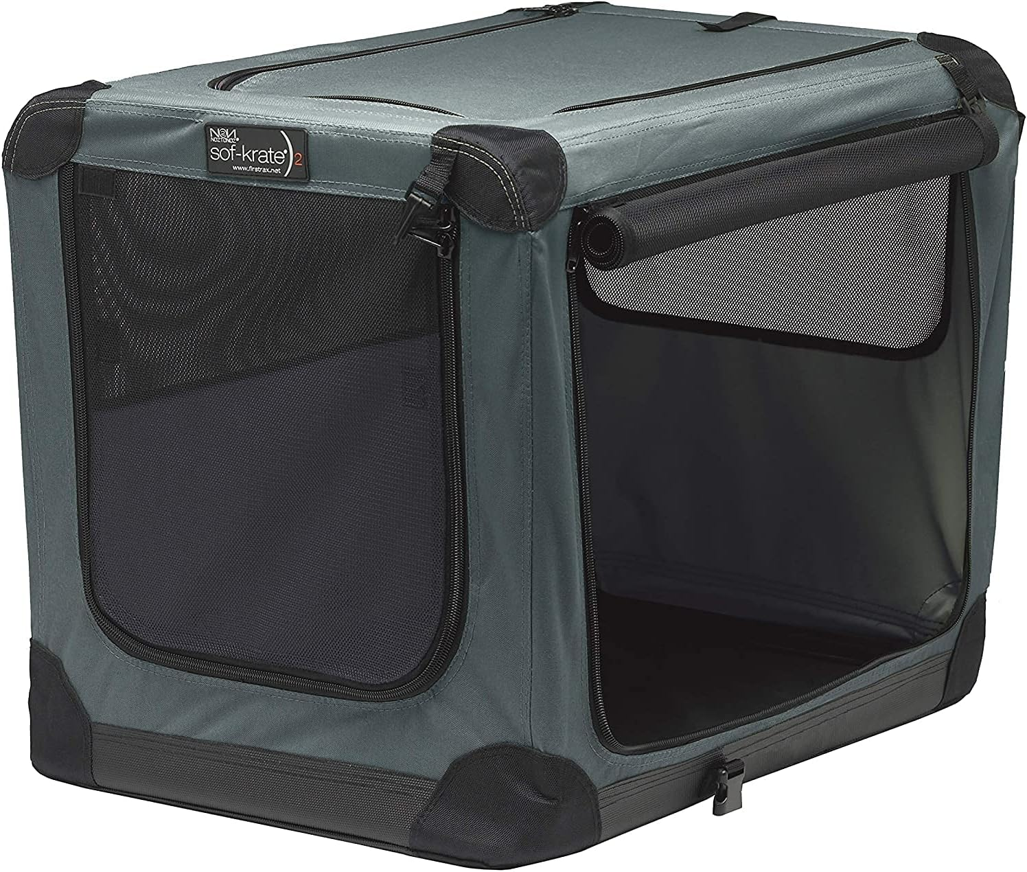 First Trax Soft Crate N2 Gray Medium Outdoor Disaster Prevention Folding Soft Type Pet Carrier