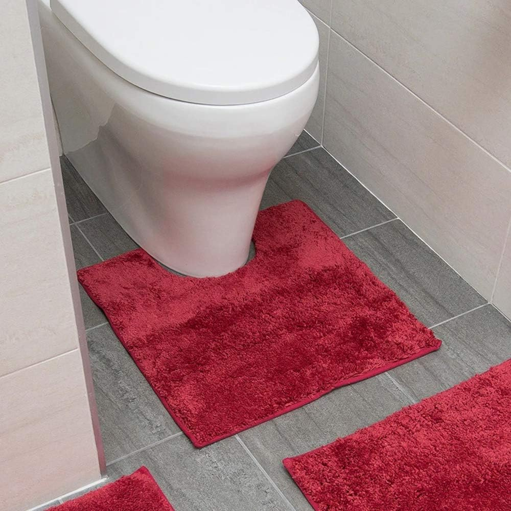 Bambury Microplush Bath Mat (Contour Mat) Contour Bath Mat, Pewter