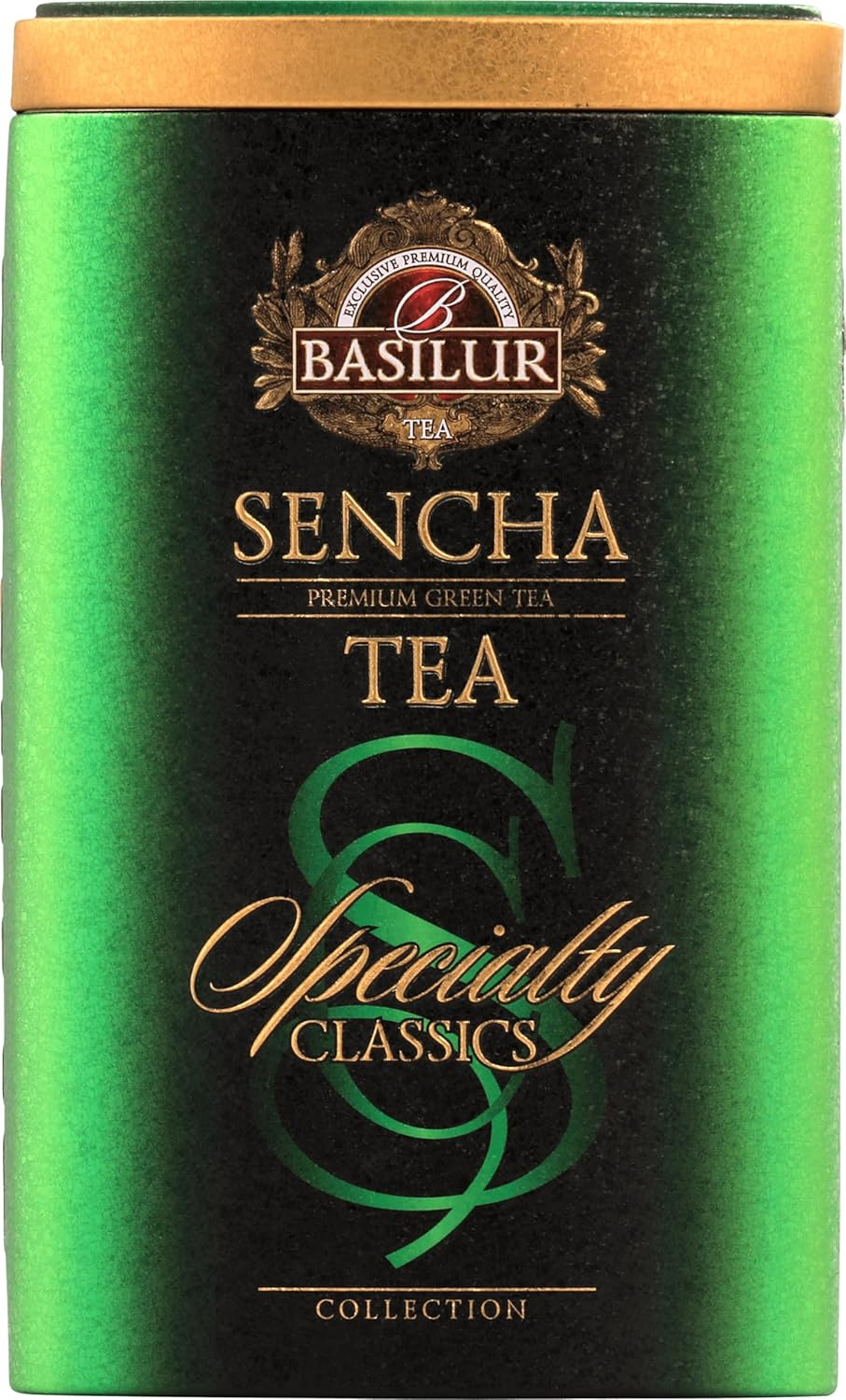 Basilur Sencha Green -Tin Caddy - 100G Loose Leaf Ceylon Green Tea image number 3