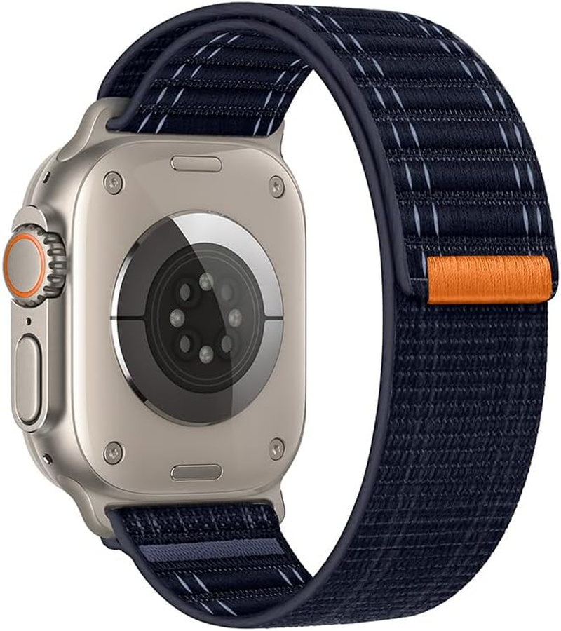 Compatible with Apple Watch Strap 46/45/44/49Mm 42/41/40/38Mm Women Men, Braided Sport Loop Band for Iwatch Series 11 10 9 8 7 6 5 4 3/SE 3 2/Ultra 3 2 Watch Band Nylon Fabric