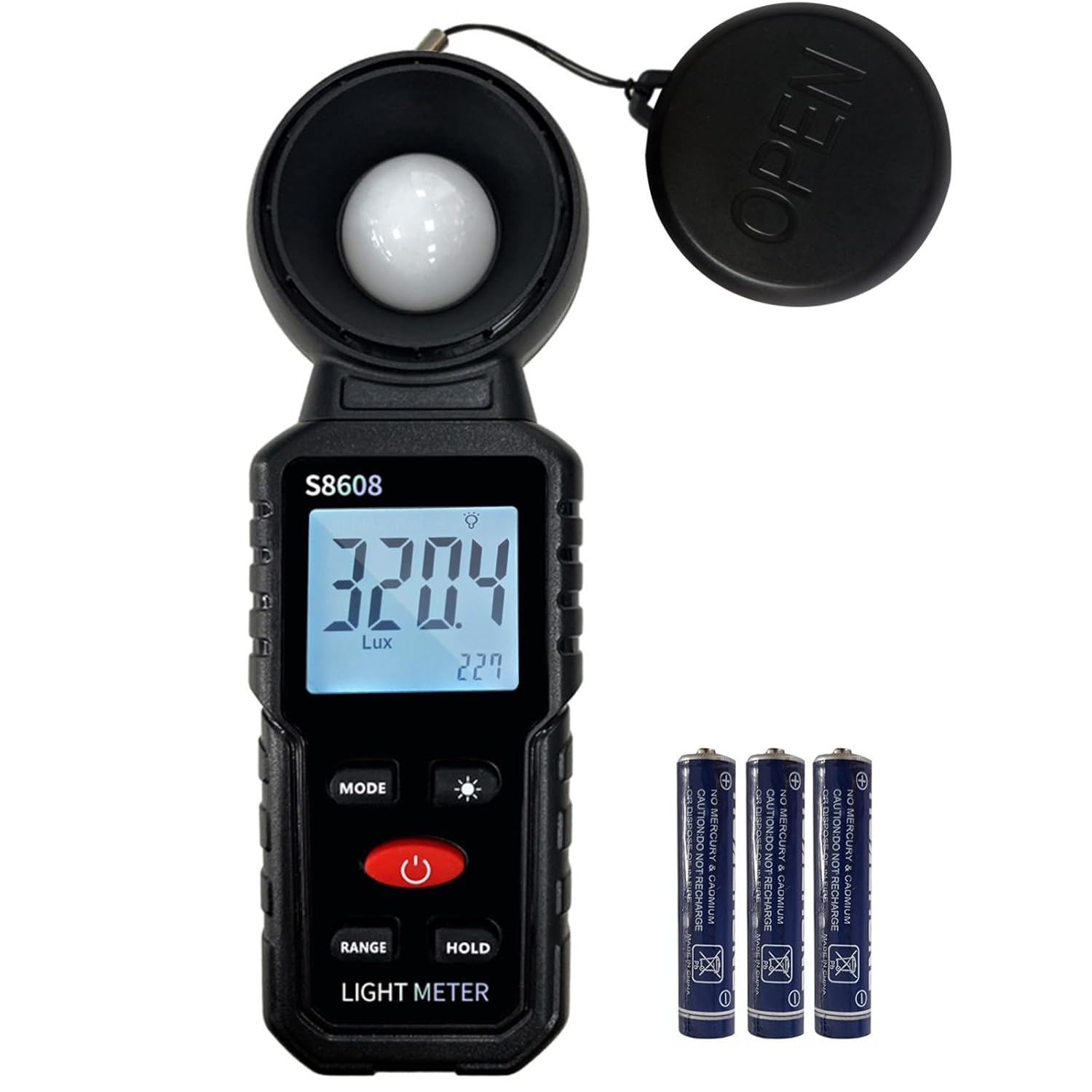 Digital Illuminance Light Meter Tester 200,000Lux Meter (18,500FC) Luxmeter Lighting Intensity Brightness Measurement Tool for Indoor Outdoor Grow Plants Film Photography Lumens LED Photometer image number 4