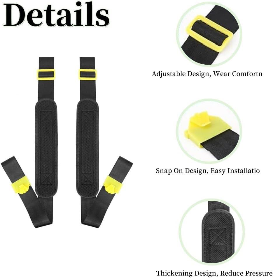 1 Pair Backpack Sprayer Straps Replacement,Most Backpack Sprayer Fits Solo Fimco Greenwood,Thickened Sponge Adjustable Backpack Sprayer Shoulder Strap with Flat Hook Accessories (Round Hook) image number 1