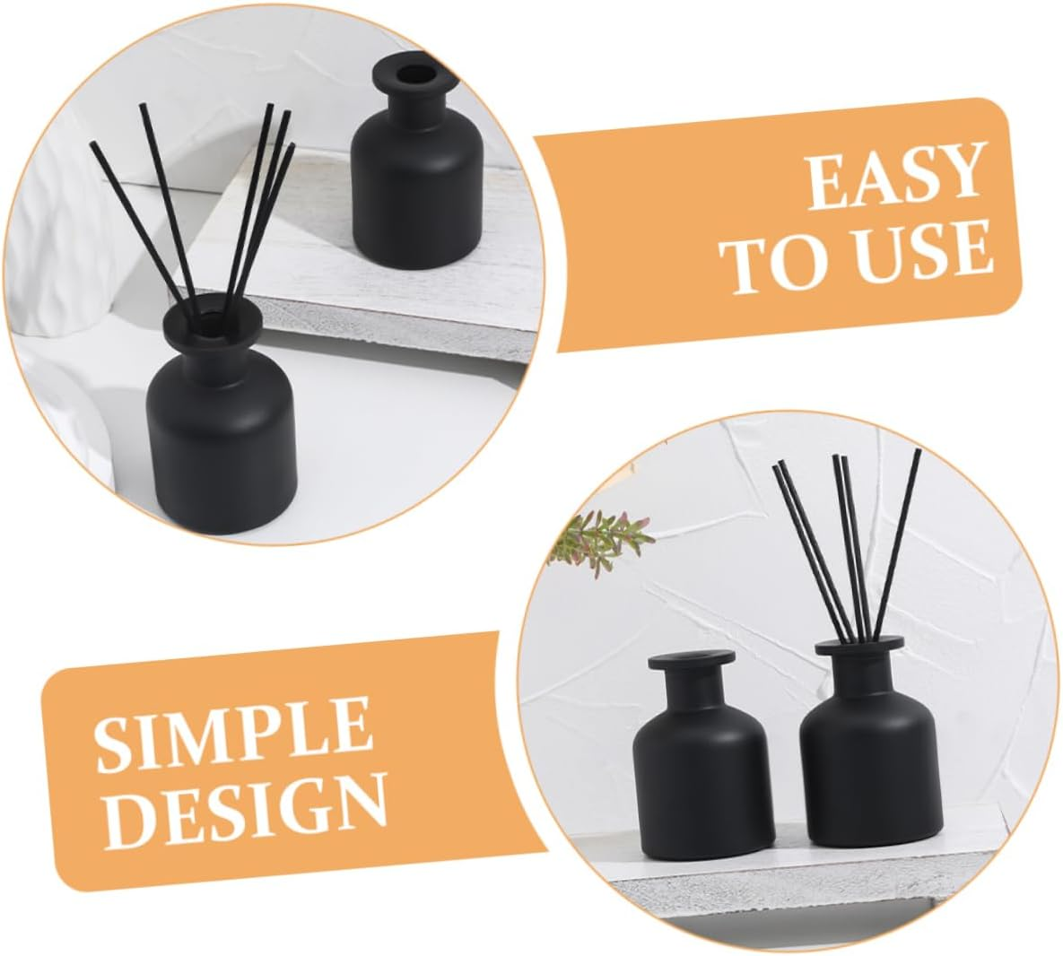 Refillable Glass Diffuser Bottle for Aromatherapy Empty Perfume Bottle Design for Home Fragrance and Desktop Decor image number 2